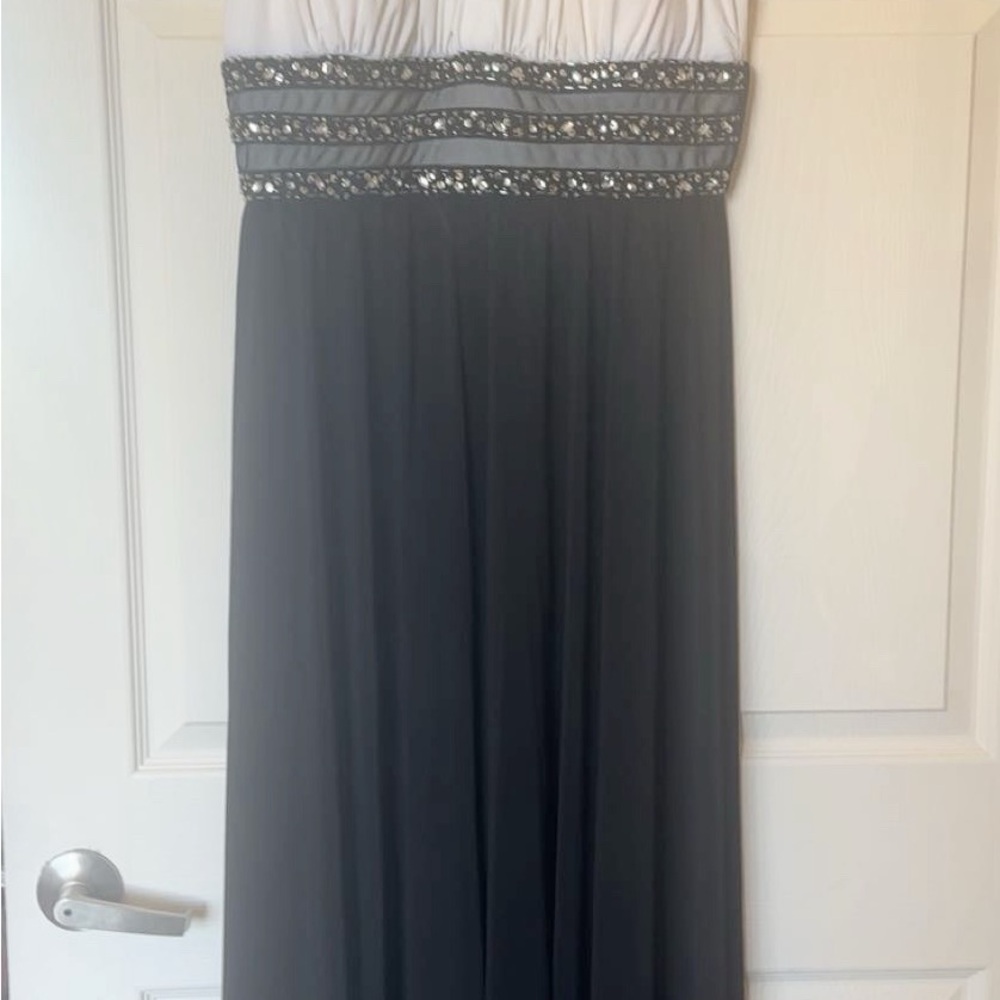 Elegant Black and White Women's Dress